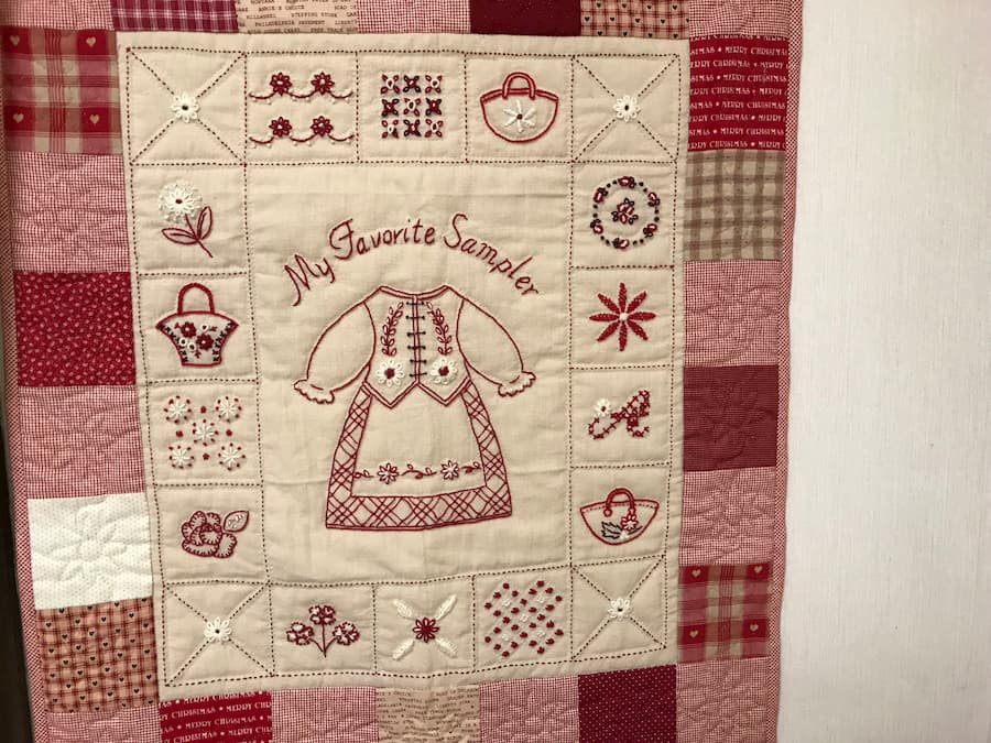 義母が作ったパッチワーク作品